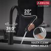 DELTA Monrovia Single Handle Pull-Down Kitchen Faucet — Matte Black