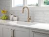 DELTA Monrovia Single Handle Pull-Down Kitchen Faucet — Lumicoat® Champagne Bronze