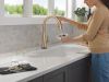 DELTA Monrovia Touch2O Technology Kitchen Faucet with Touchless Technology — Lumicoat® Champagne Bronze