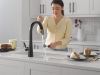 DELTA Monrovia Touch2O Technology Kitchen Faucet with Touchless Technology — Matte Black / Champagne Bronze