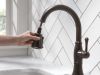 DELTA Cassidy Single Handle Pull-Down Kitchen Faucet with ShieldSpray Technology — Venetian Bronze