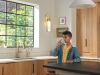 DELTA Cassidy Touch2O Technology Kitchen Faucet with Touchless Technology — Lumicoat® Champagne Bronze