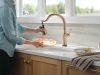 DELTA Cassidy Touch2O Technology Kitchen Faucet with Touchless Technology — Lumicoat® Champagne Bronze