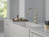 DELTA Cassidy Touch2O Technology Kitchen Faucet with Touchless Technology — Lumicoat® Polished Nickel