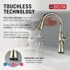 DELTA Cassidy Touch2O Technology Kitchen Faucet with Touchless Technology — Lumicoat® Polished Nickel