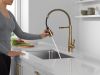 DELTA Essa Single-Handle Pull-Down Spring Kitchen Faucet — Champagne Bronze
