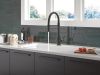 DELTA Trinsic Single-Handle Pull-Down Spring Kitchen Faucet — Matte Black