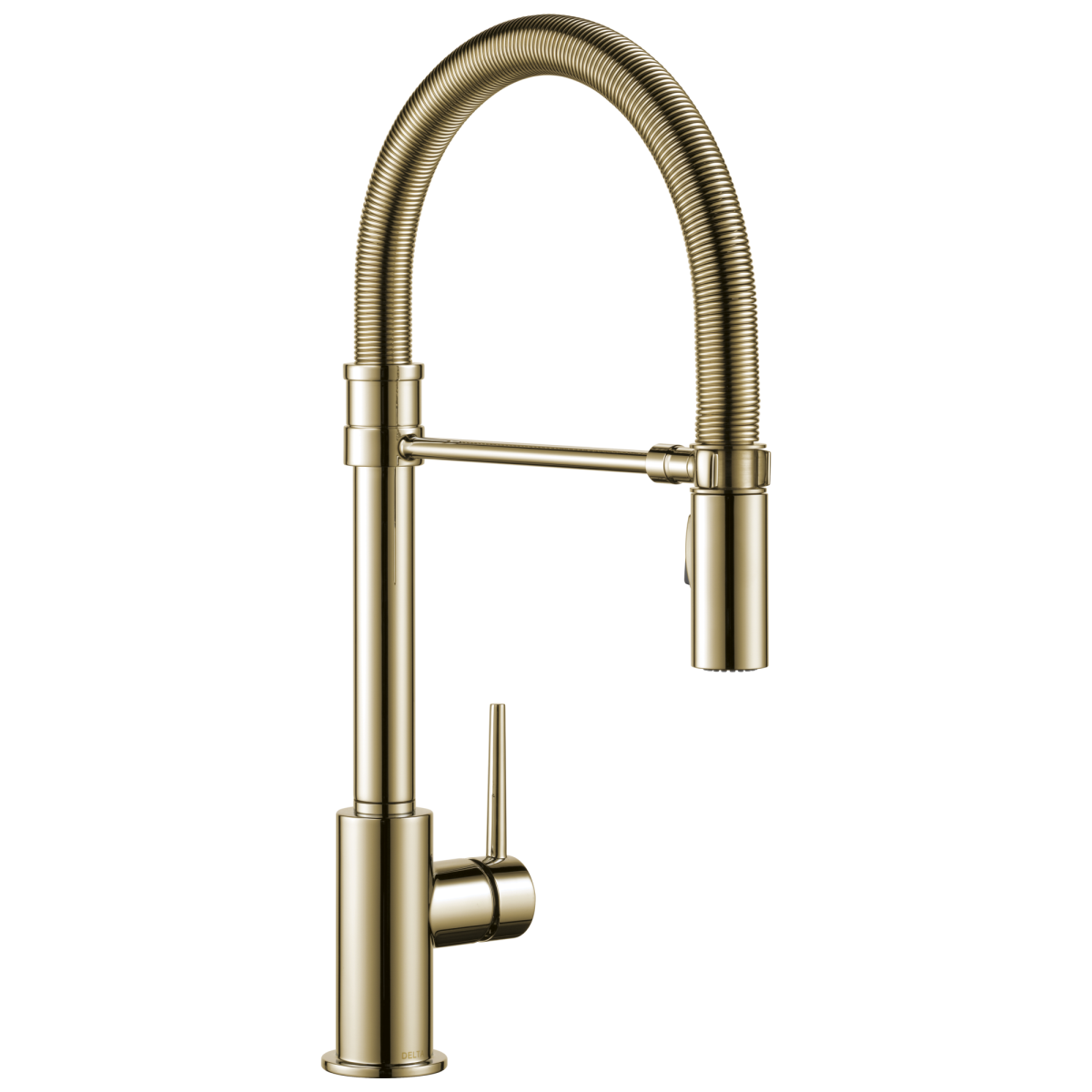 DELTA Trinsic Single-Handle Pull-Down Spring Kitchen Faucet — Polished Nickel