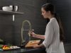DELTA Trinsic Single-Handle Pull-Down Spring Kitchen Faucet — Polished Nickel