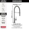 DELTA Trinsic Single-Handle Pull-Down Spring Kitchen Faucet with Touch2O Technology — Chrome