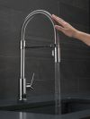 DELTA Trinsic Single-Handle Pull-Down Spring Kitchen Faucet with Touch2O Technology — Chrome