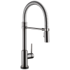 DELTA Trinsic Single-Handle Pull-Down Spring Kitchen Faucet with Touch2O Technology — Black Stainless