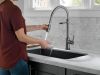 DELTA Trinsic Single-Handle Pull-Down Spring Kitchen Faucet with Touch2O Technology — Black Stainless
