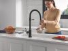 DELTA Trinsic Touch2O Technology Kitchen Faucet with Touchless Technology — Matte Black