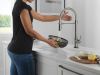 DELTA Trinsic Touch2O Technology Kitchen Faucet with Touchless Technology — Black Stainless