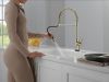 DELTA Trinsic Touch2O Technology Kitchen Faucet with Touchless Technology — Polished Nickel