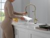DELTA Trinsic Touch2O Technology Kitchen Faucet with Touchless Technology — Polished Nickel