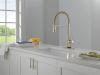 DELTA Trinsic Touch2O Technology Kitchen Faucet with Touchless Technology — Polished Nickel