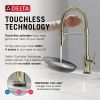 DELTA Trinsic Touch2O Technology Kitchen Faucet with Touchless Technology — Polished Nickel