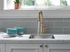 DELTA Leland Single Handle Pull-Down Bar/Prep Faucet — Champagne Bronze