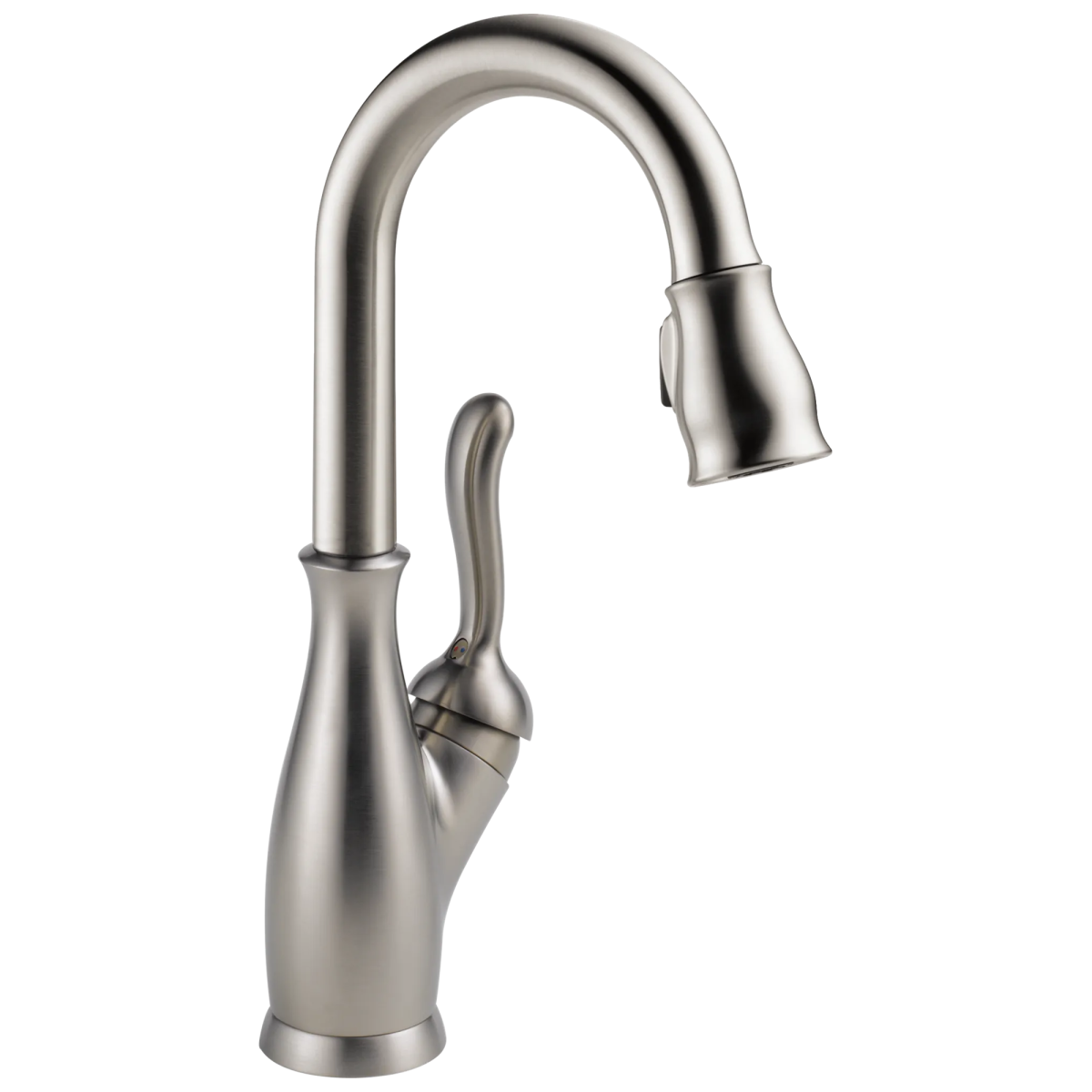 DELTA Leland Single Handle Pull-Down Bar / Prep Faucet — Spotshield Stainless