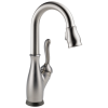DELTA Leland Single Handle Pull-Down Bar / Prep Faucet with Touch2O Technology — Spotshield Stainless
