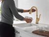 DELTA Leland Touch2O Bar / Prep Faucet with Touchless Technology — Champagne Bronze