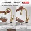 DELTA Leland Touch2O Bar / Prep Faucet with Touchless Technology — Champagne Bronze
