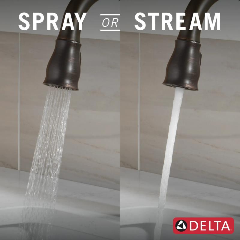 DELTA Leland Touch2O Bar / Prep Faucet with Touchless Technology — Venetian Bronze