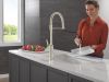 DELTA Renaldi Single-Handle Pull-Down Spring Kitchen Faucet — Lumicoat® Polished Nickel