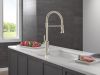 DELTA Renaldi Single-Handle Pull-Down Spring Kitchen Faucet — Lumicoat® Polished Nickel