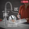 DELTA Renaldi Single-Handle Pull-Down Spring Kitchen Faucet — Lumicoat® Chrome