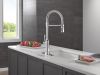DELTA Renaldi Single-Handle Pull-Down Spring Kitchen Faucet — Lumicoat® Chrome