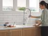 DELTA Renaldi Touch2O Technology Kitchen Faucet with Touchless Technology — Lumicoat® Arctic Stainless