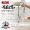 DELTA Renaldi Touch2O Technology Kitchen Faucet with Touchless Technology — Lumicoat® Arctic Stainless