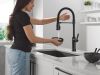 DELTA Renaldi Touch2O Technology Kitchen Faucet with Touchless Technology — Matte Black