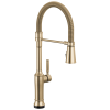 DELTA Renaldi Touch2O Technology Kitchen Faucet with Touchless Technology — Lumicoat® Champagne Bronze