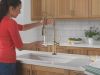 DELTA Renaldi Touch2O Technology Kitchen Faucet with Touchless Technology — Lumicoat® Champagne Bronze