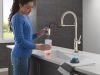 DELTA Renaldi Touch2O Technology Kitchen Faucet with Touchless Technology — Lumicoat® Polished Nickel