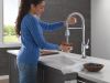 DELTA Renaldi Touch2O Technology Kitchen Faucet with Touchless Technology — Lumicoat® Chrome