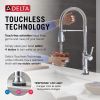 DELTA Renaldi Touch2O Technology Kitchen Faucet with Touchless Technology — Lumicoat® Chrome