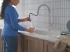 DELTA Cordova Single Handle Pull-Down Kitchen Faucet With Spring Spout — Lumicoat® Arctic Stainless