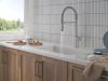 DELTA Cordova Single Handle Pull-Down Kitchen Faucet With Spring Spout — Lumicoat® Arctic Stainless