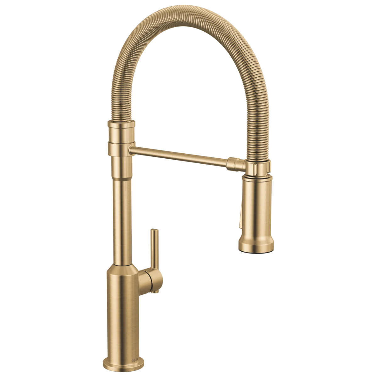 DELTA Cordova Single Handle Pull-Down Kitchen Faucet With Spring Spout — Lumicoat® Champagne Bronze