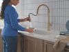 DELTA Cordova Single Handle Pull-Down Kitchen Faucet With Spring Spout — Lumicoat® Champagne Bronze