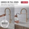 DELTA Cordova Single Handle Pull-Down Kitchen Faucet With Spring Spout — Lumicoat® Champagne Bronze