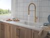 DELTA Cordova Single Handle Pull-Down Kitchen Faucet With Spring Spout — Lumicoat® Champagne Bronze