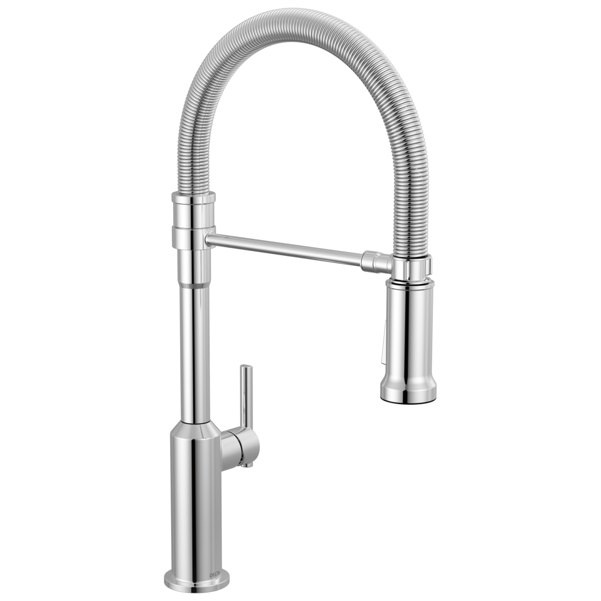 DELTA Cordova Single Handle Pull-Down Kitchen Faucet With Spring Spout — Lumicoat® Chrome