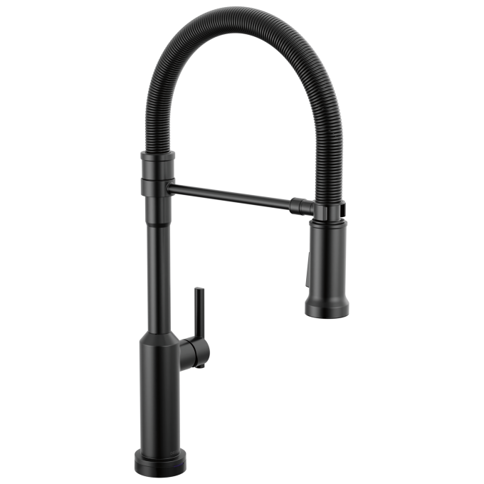 DELTA Cordova Touch2O Technology Kitchen Faucet with Touchless Technology — Matte Black