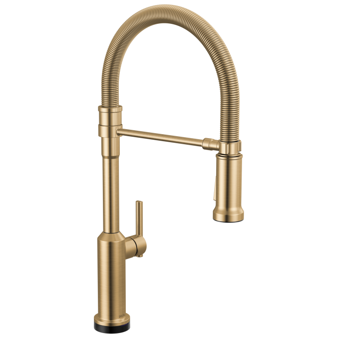 DELTA Cordova Touch2O Technology Kitchen Faucet with Touchless Technology — Lumicoat® Champagne Bronze